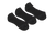 FOOTIES - 3 PACK BLACK