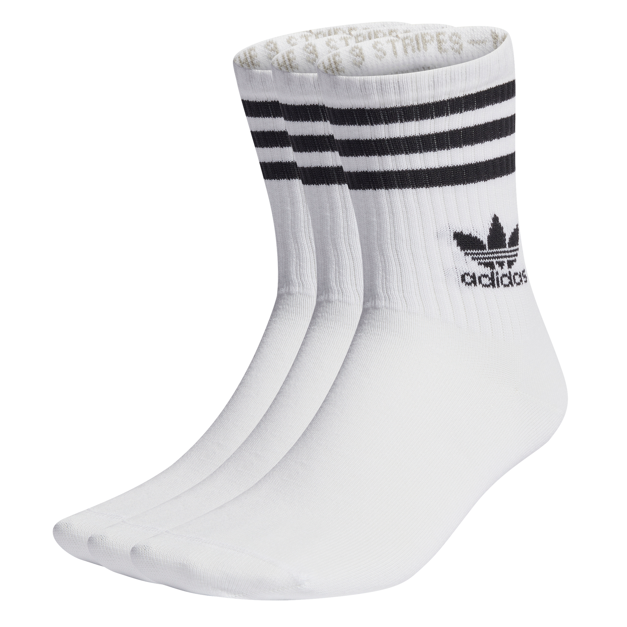 3 pack 3 Stipes Crew Socks
