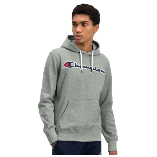 Mens Script Logo Pullover Hoodie