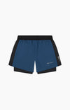 Mens Quick Dry Stretch Poly 5 Inch 2 in 1 Short