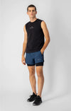 Mens Quick Dry Stretch Poly 5 Inch 2 in 1 Short