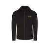 Mens Gold Label Logo Full Zip Hooded Jacket