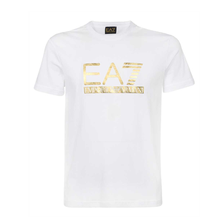 Mens Gold Label Logo Short Sleeve T-Shirt