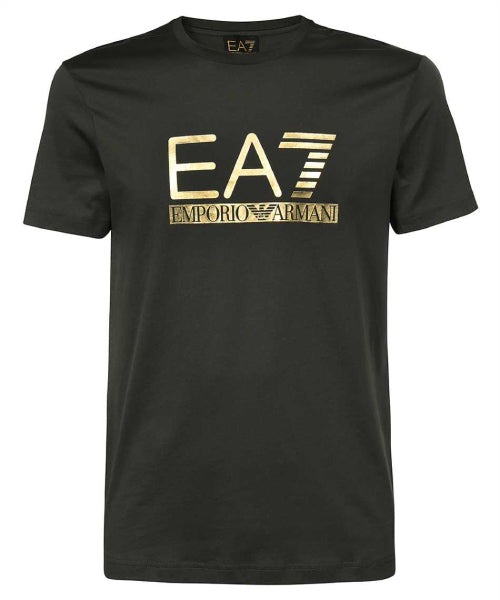 Mens Gold Label Logo Short Sleeve T-Shirt