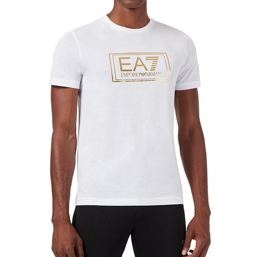 Mens Gold Label Logo Short Sleeve T-Shirt
