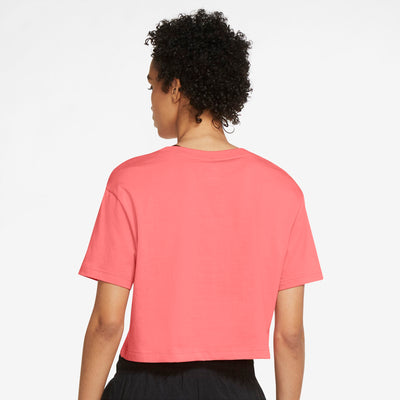 Womens Sportswear Essential Cropped Icon Futura Short Sleeve T-Shirt