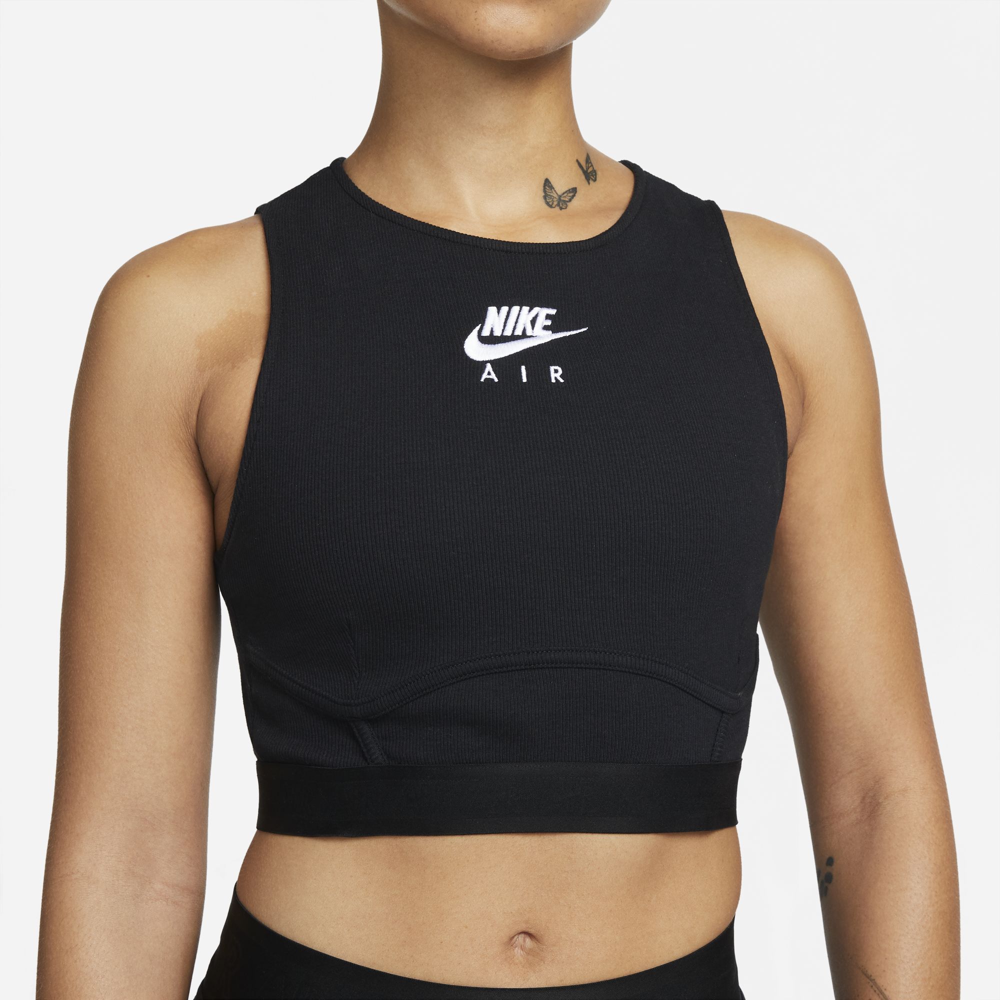nike air ribbed crop top