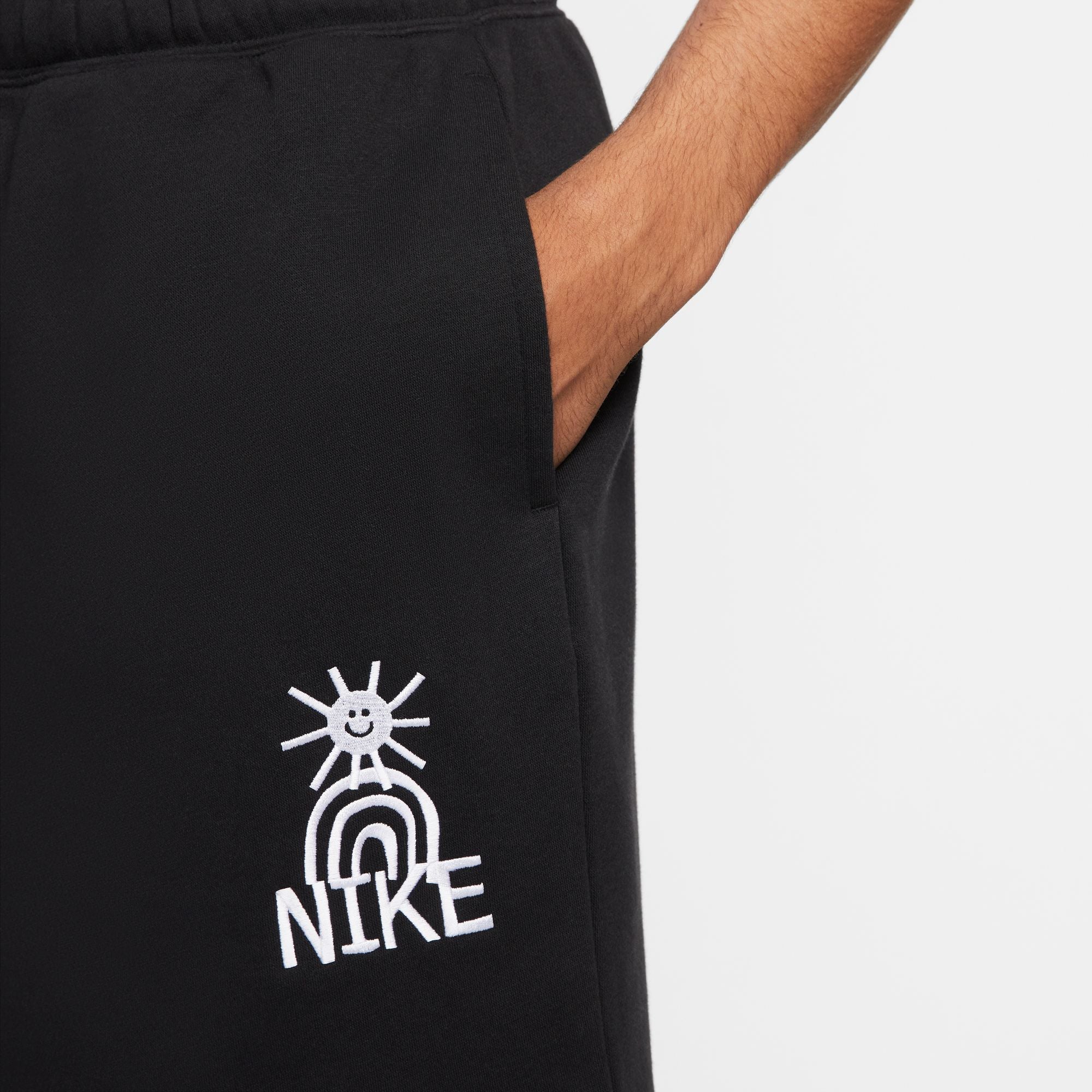 Mens Sportswear Logo Brushed Fleece Short