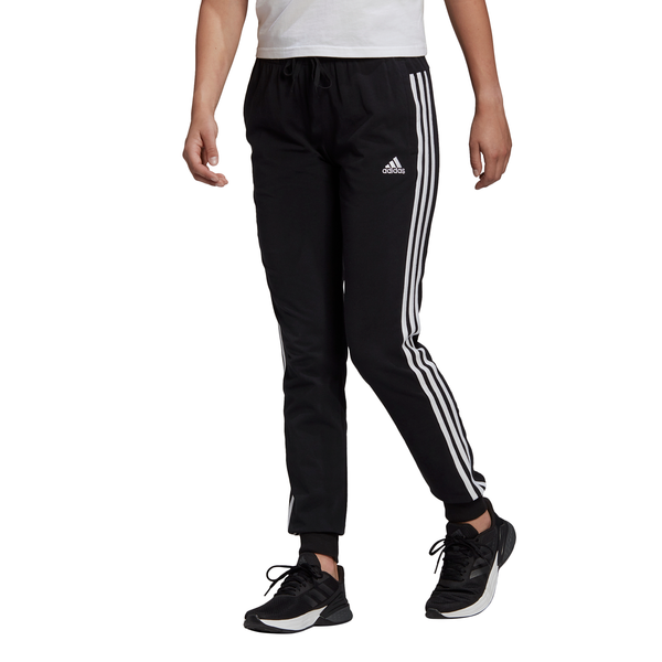Womens 3 Stripes Single Jersey Cuff Pant