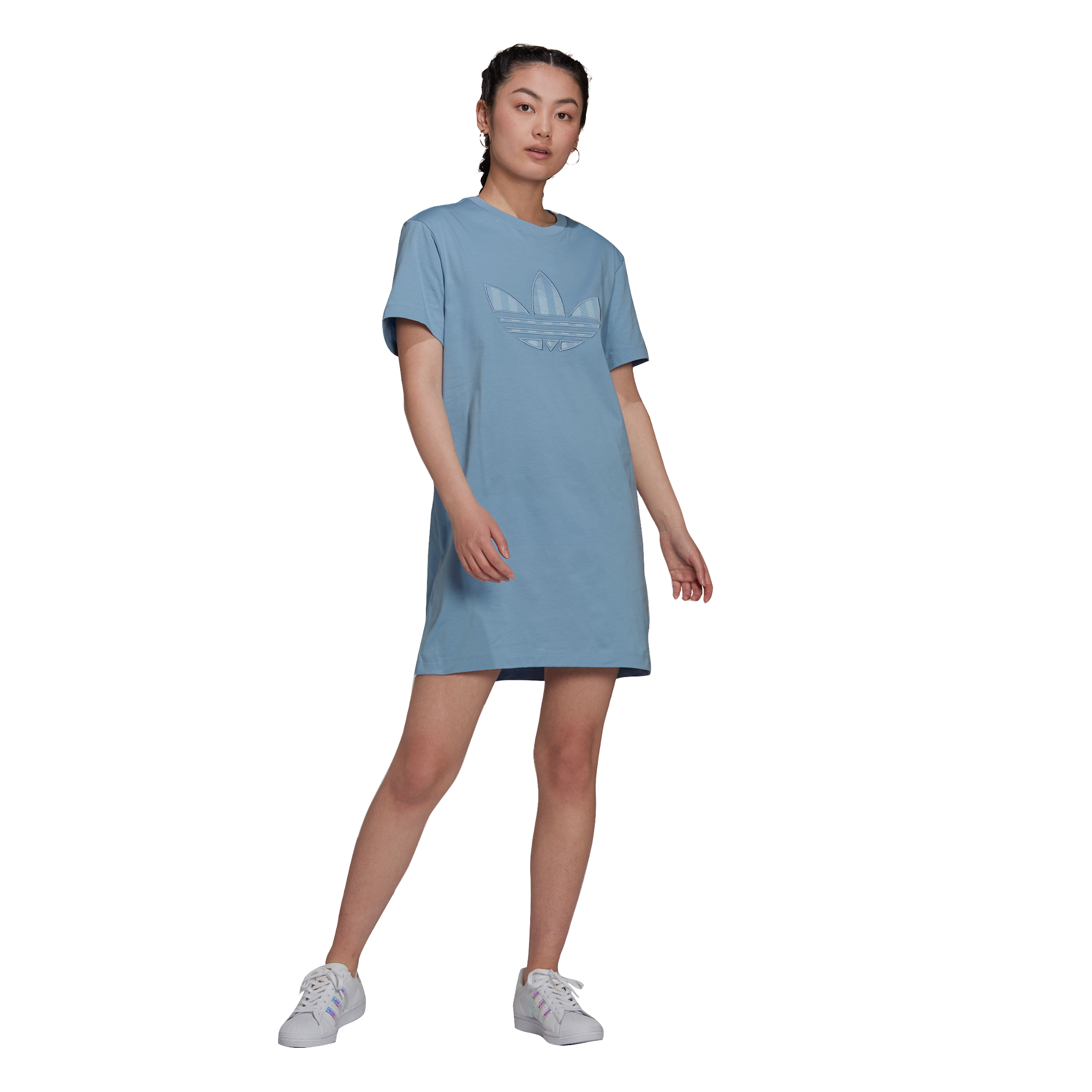 Womens Adicolor Trefoil Application Tee Dress