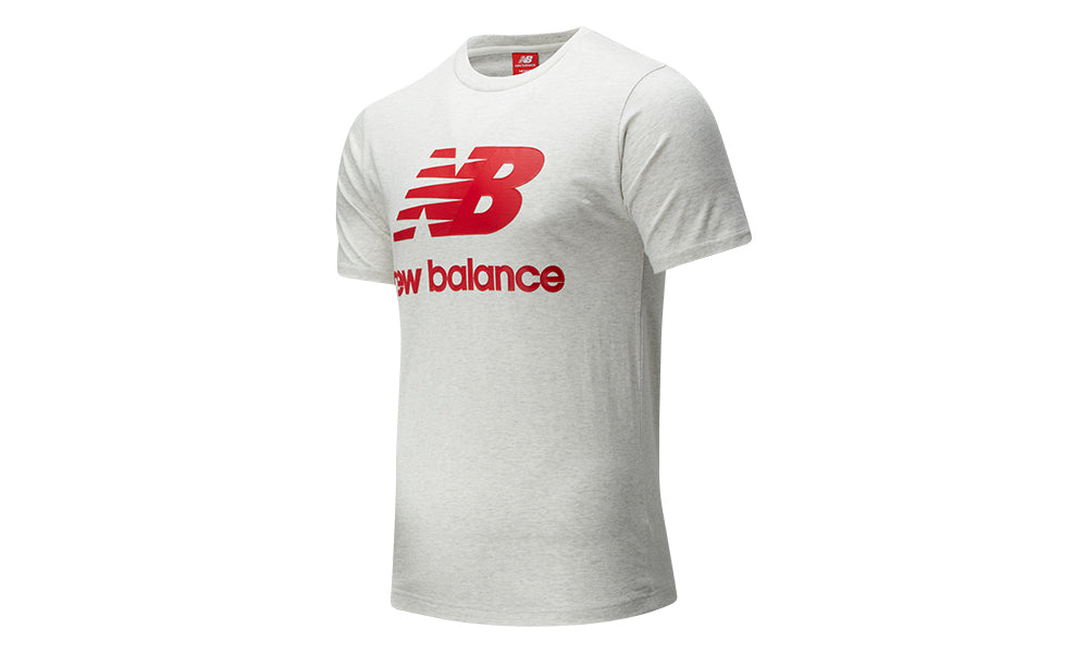 NB ATHLETICS SPLIT STACK TEE WHITE