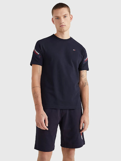 Mens Tape Short Sleeve T-shirt