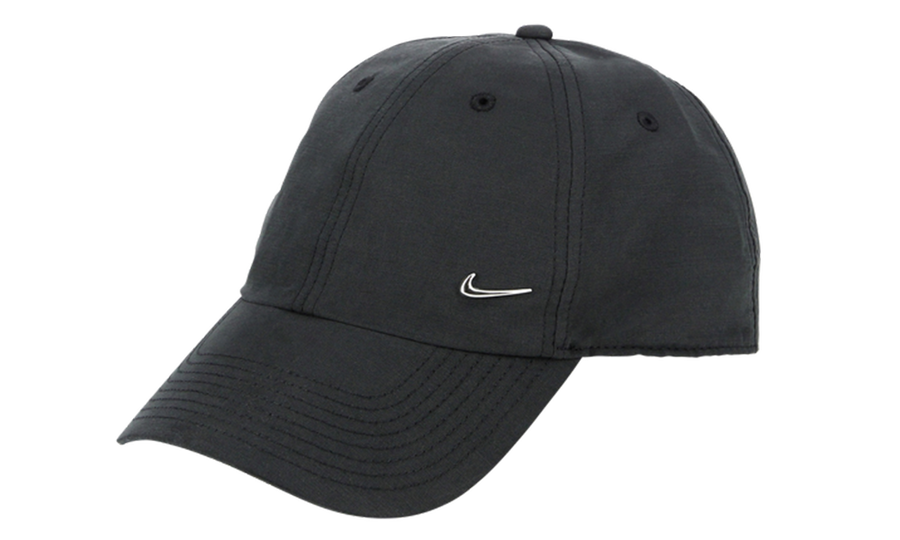 METAL SWOOSH CAP BLACK