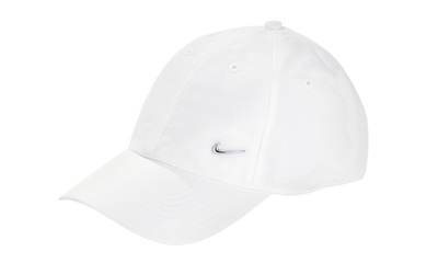 METAL SWOOSH CAP WHITE