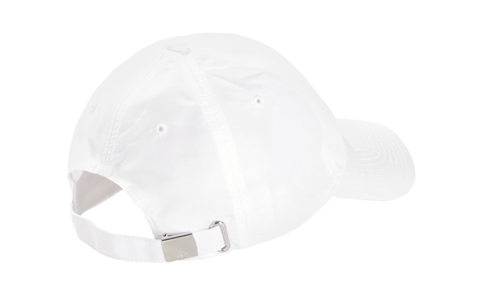 METAL SWOOSH CAP WHITE