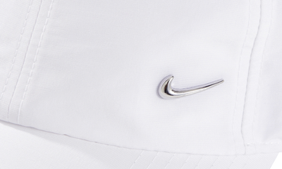 METAL SWOOSH CAP WHITE