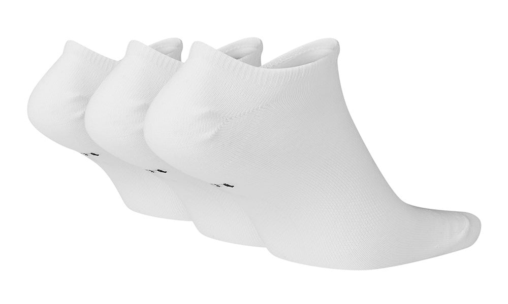 NO SHOW NSW EVERYDAY ESSENTIAL SOCKS 3 PACK WHITE