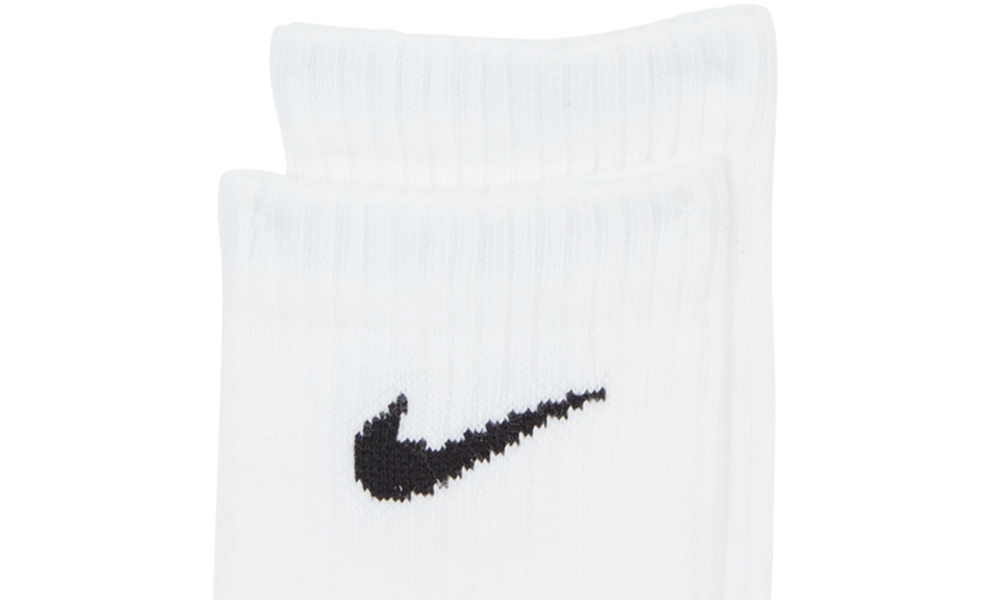EVERYDAY LIGHTWEIGHT CREW SOCKS - 3 PACK WHITE