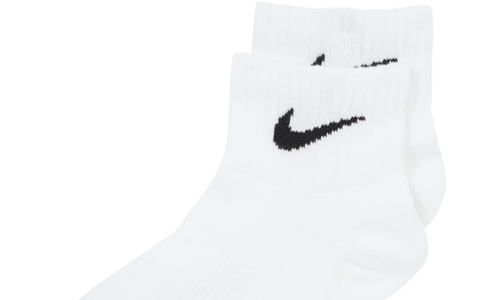 EVERYDAY LIGHTWEIGHT ANKLE SOCKS - 3 PACK WHITE