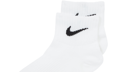 EVERYDAY LIGHTWEIGHT ANKLE SOCKS - 3 PACK WHITE