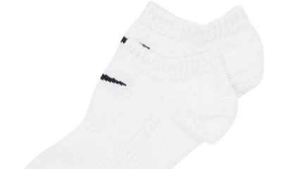 EVERYDAY LIGHTWEIGHT NO SHOW SOCKS - 3 PACK WHITE
