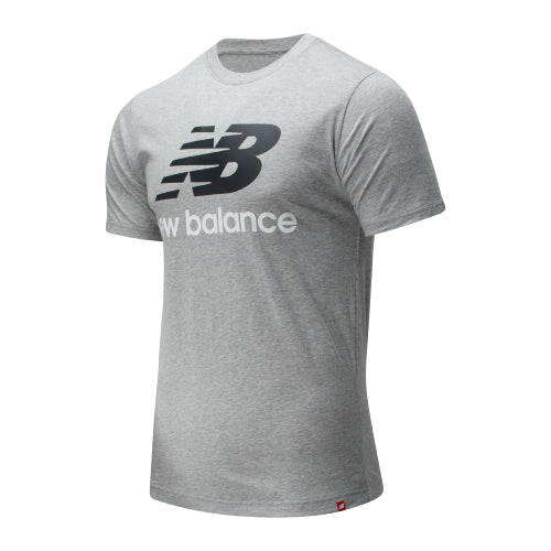 Mens Essentials Stacked Logo Short Sleeve T-Shirt