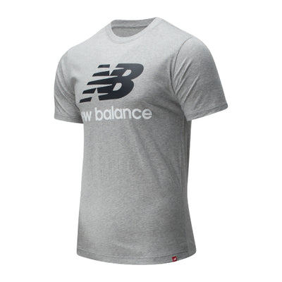 Mens Essentials Stacked Logo Short Sleeve T-Shirt