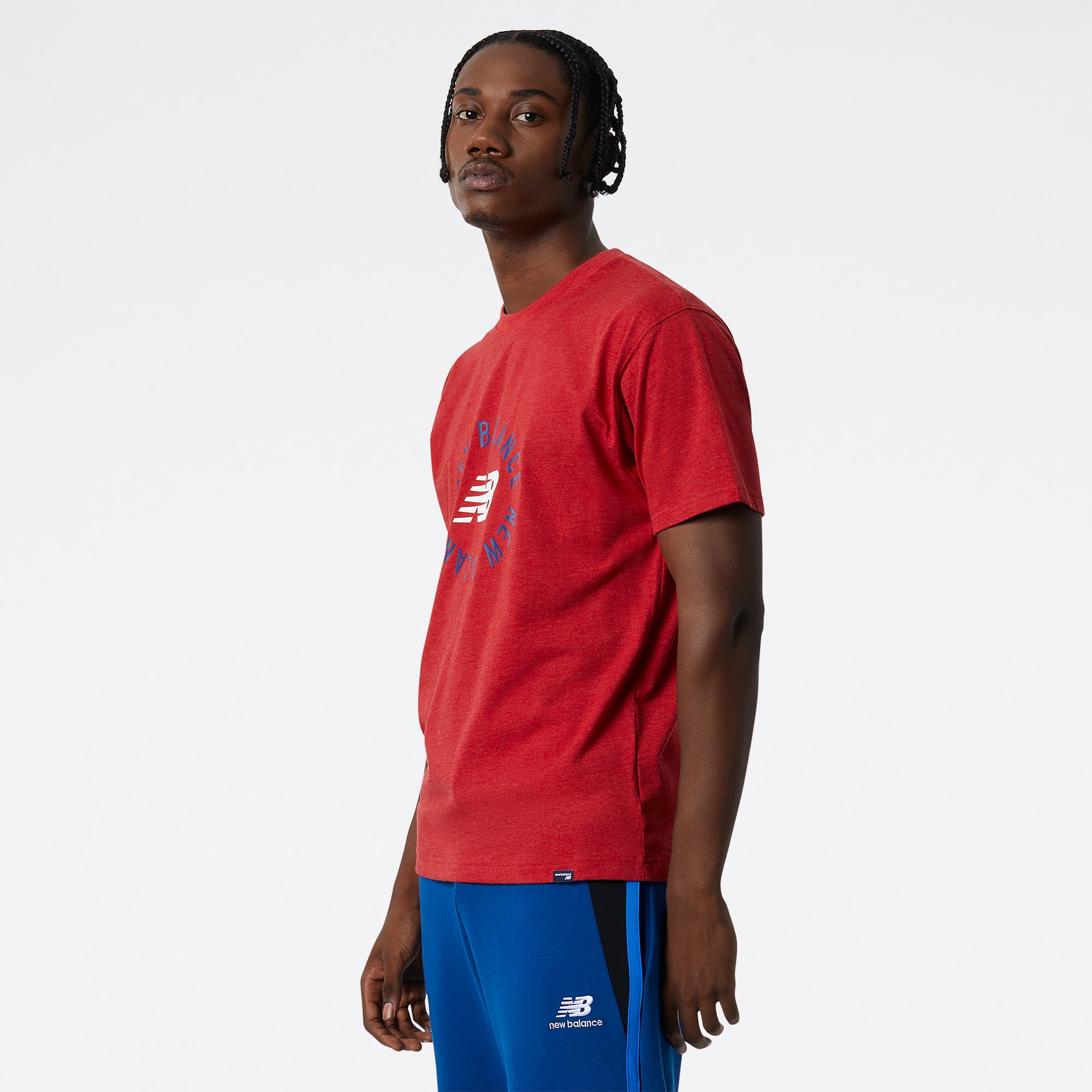 Mens NB Sport Circular Graphic Short Sleeve T-Shirt